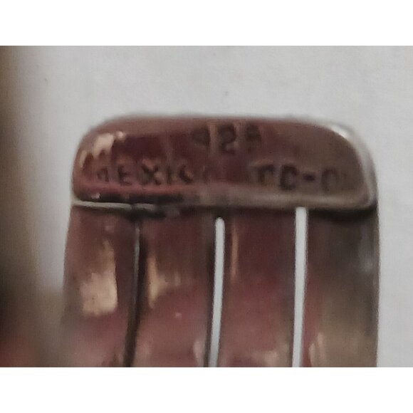 Taxco Mexico Four bar sterling silver cuff (1189) - Picture 4 of 8